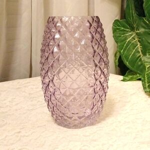 ⚜️ Lilac Diamond Textured Vase